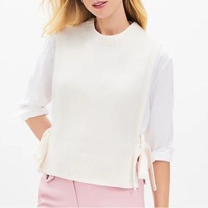 Loft side tie sweater vest